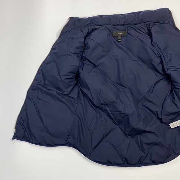 J.Crew Down Feather Navy Blue Puffer Vest Small - Picture 5 of 8